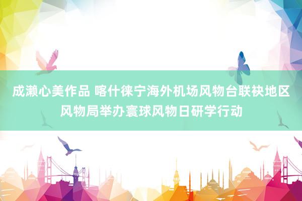 成濑心美作品 喀什徕宁海外机场风物台联袂地区风物局举办寰球风物日研学行动